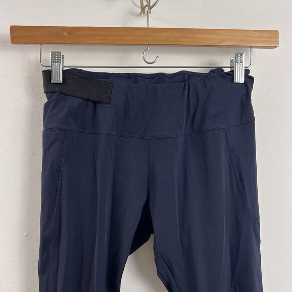 Aday Crop & Roll Leggings Midnight Blue Women's Size M - Picture 3 of 8